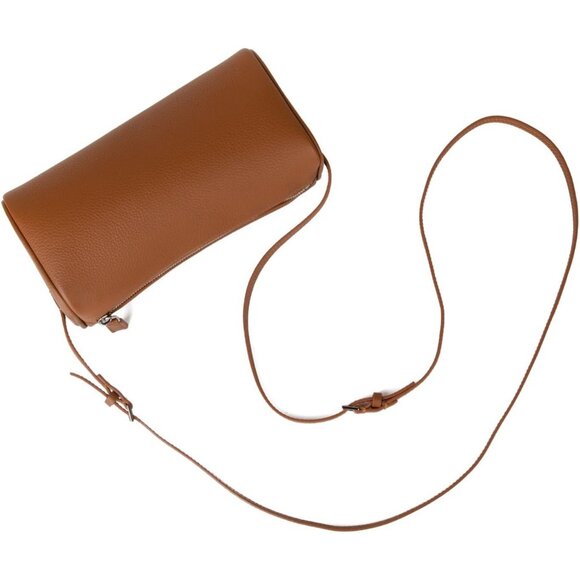 ⚡Women Caramel Lychee Pattern Premium Full Grained Leather Crossbody Strap Bag - Picture 2 of 7